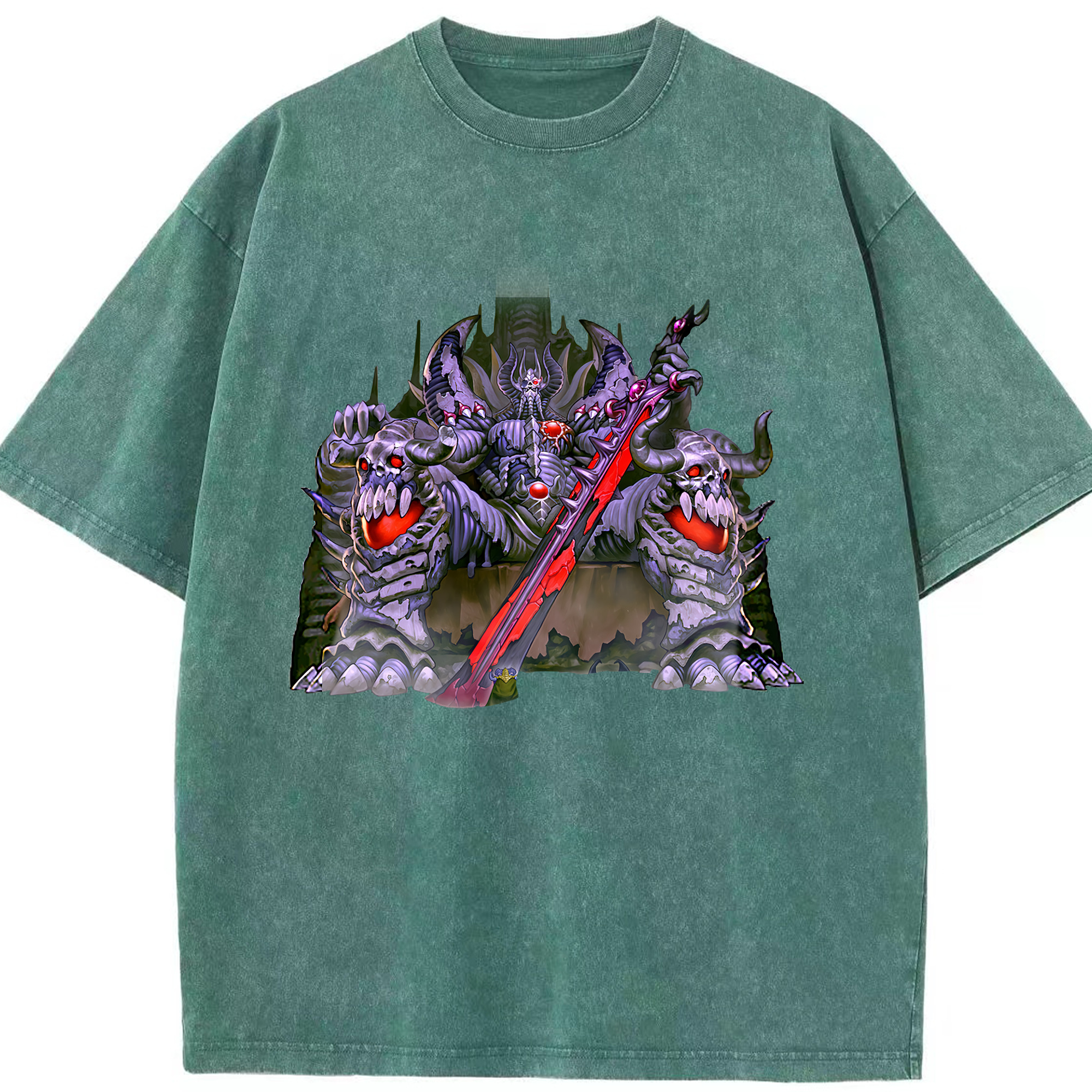 （画像用） 遊☆戯☆王 Yu-Gi-Oh! 綿100% ヴィンテージ風 半袖Tシャツ（フロントプリント）